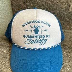 Dutch Bros Blue and White Trucker Hat